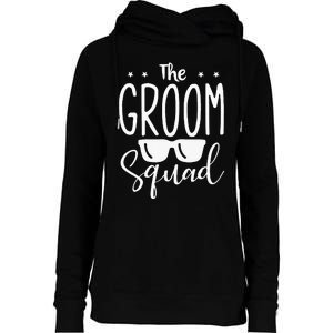 The Groom Squad Wedding Grooms Womens Funnel Neck Pullover Hood