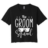 The Groom Squad Wedding Grooms Women's Crop Top Tee