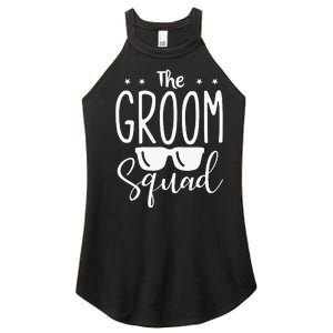 The Groom Squad Wedding Grooms Women's Perfect Tri Rocker Tank