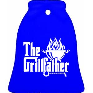 The Grillfather Tee Bbq Lover Summer Gift Ceramic Bell Ornament