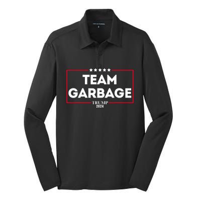 Team Garbage Silk Touch Performance Long Sleeve Polo