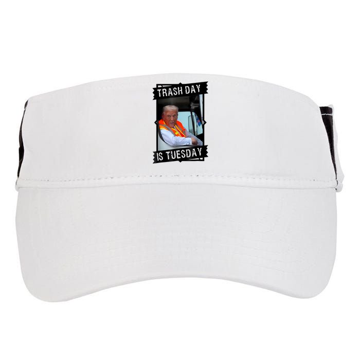 Trump Garbage Truck Trash Day Is Tuesday Adult Drive Performance Visor