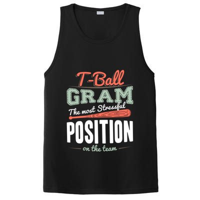 T-ball Gram The Most Stressful Position On The Team Grandma PosiCharge Competitor Tank