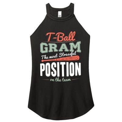 T-ball Gram The Most Stressful Position On The Team Grandma Women's Perfect Tri Rocker Tank