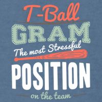 T-ball Gram The Most Stressful Position On The Team Grandma Garment-Dyed Sweatshirt