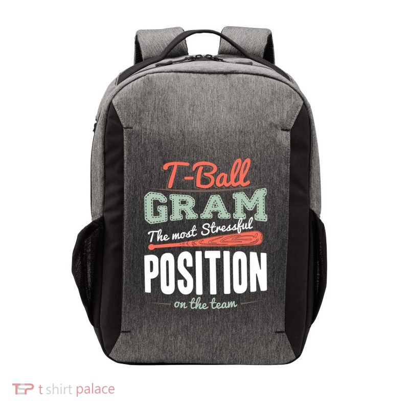 T-ball Gram The Most Stressful Position On The Team Grandma Vector Backpack