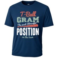 T-ball Gram The Most Stressful Position On The Team Grandma Performance Shirt