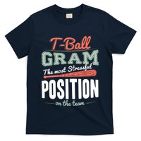 T-ball Gram The Most Stressful Position On The Team Grandma T-Shirt