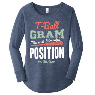 T-ball Gram The Most Stressful Position On The Team Grandma Women's Perfect Tri Tunic Long Sleeve Shirt