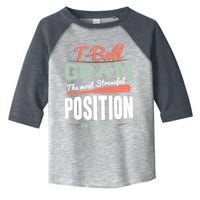 T-ball Gram The Most Stressful Position On The Team Grandma Toddler Fine Jersey T-Shirt