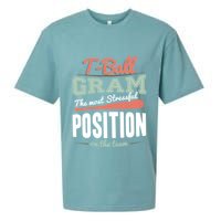 T-ball Gram The Most Stressful Position On The Team Grandma Sueded Cloud Jersey T-Shirt