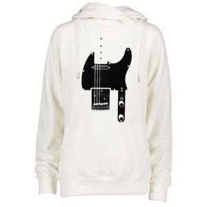 Telecaster Guitar Womens Funnel Neck Pullover Hood