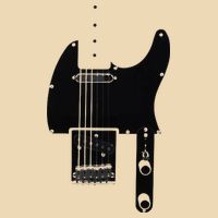 Telecaster Guitar Zip Tote Bag