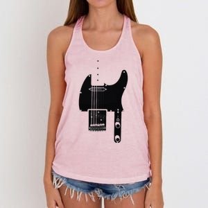 Telecaster Guitar Women's Knotted Racerback Tank