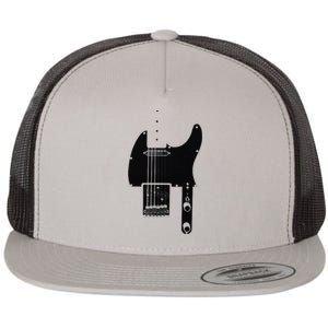 Telecaster Guitar Flat Bill Trucker Hat