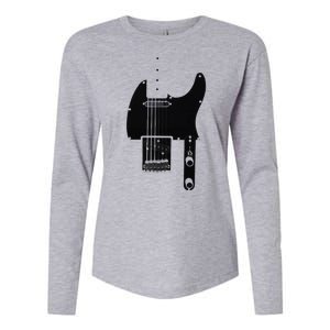 Telecaster Guitar Womens Cotton Relaxed Long Sleeve T-Shirt