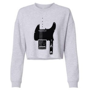 Telecaster Guitar Cropped Pullover Crew