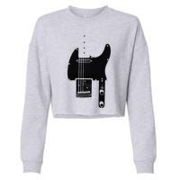 Telecaster Guitar Cropped Pullover Crew