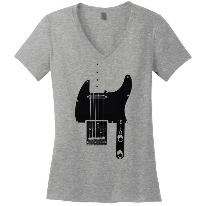 Telecaster Guitar Women's V-Neck T-Shirt