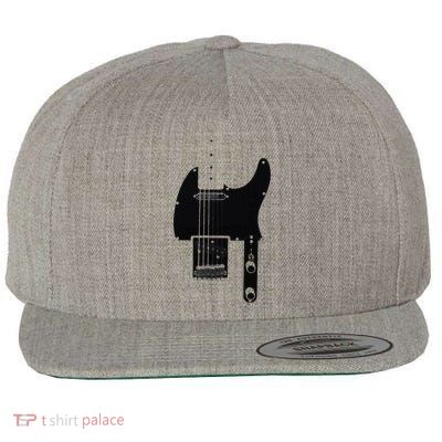 Telecaster Guitar Wool Snapback Cap