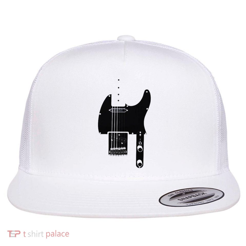 Telecaster Guitar Flat Bill Trucker Hat