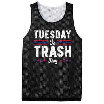 Trump Garbage Truck Trash Day Is Tuesday Garbage Man Mesh Reversible Basketball Jersey Tank