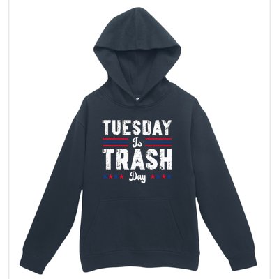 Trump Garbage Truck Trash Day Is Tuesday Garbage Man Urban Pullover Hoodie