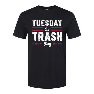 Trump Garbage Truck Trash Day Is Tuesday Garbage Man Softstyle CVC T-Shirt