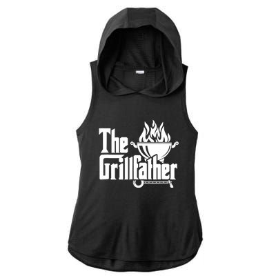 The Grillfather Tee Bbq Lover Summer Gift Ladies PosiCharge Tri-Blend Wicking Draft Hoodie Tank