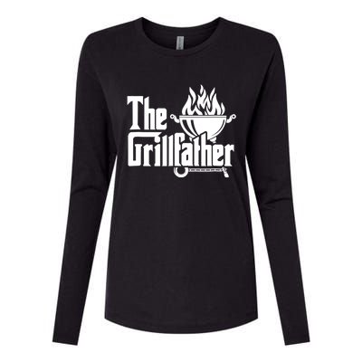 The Grillfather Tee Bbq Lover Summer Gift Womens Cotton Relaxed Long Sleeve T-Shirt