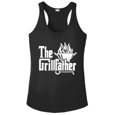 The Grillfather Tee Bbq Lover Summer Gift Ladies PosiCharge Competitor Racerback Tank