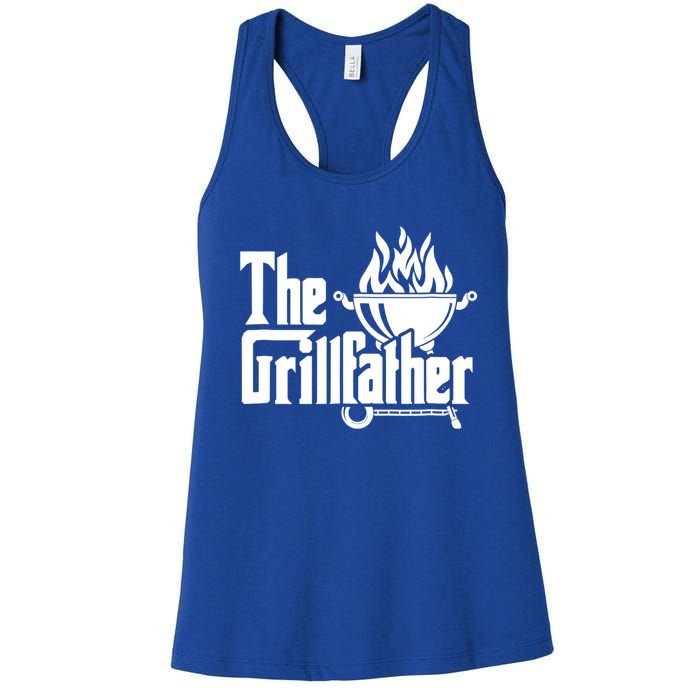 The Grillfather Tee Bbq Lover Summer Gift Women's Racerback Tank