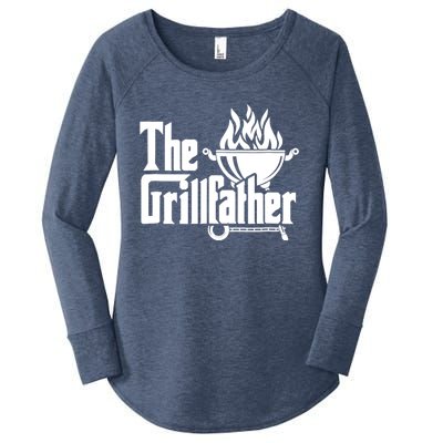 The Grillfather Tee Bbq Lover Summer Gift Women's Perfect Tri Tunic Long Sleeve Shirt