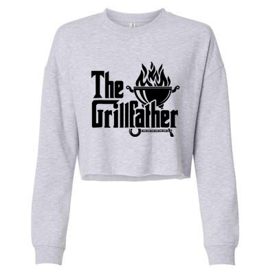 The Grillfather Tee Bbq Lover Summer Gift Cropped Pullover Crew