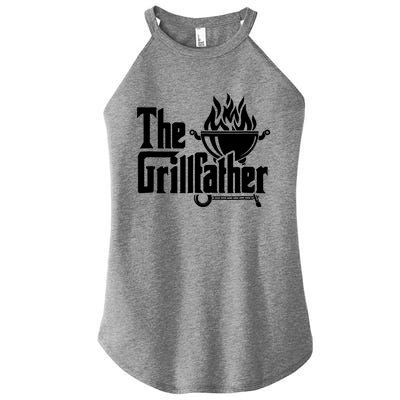 The Grillfather Tee Bbq Lover Summer Gift Women's Perfect Tri Rocker Tank