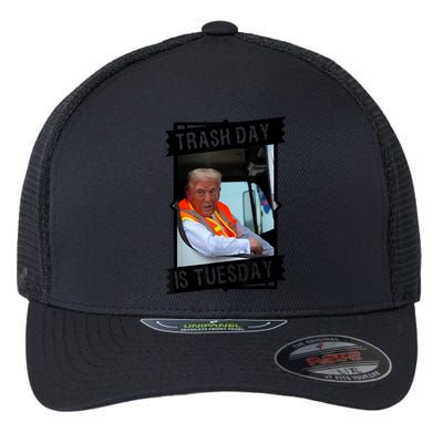 Trump Garbage Truck Trash Day Is Tuesday Flexfit Unipanel Trucker Cap