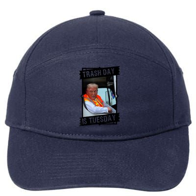 Trump Garbage Truck Trash Day Is Tuesday 7-Panel Snapback Hat