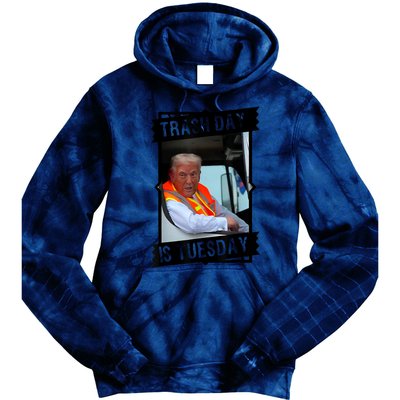 Trump Garbage Truck Trash Day Is Tuesday Tie Dye Hoodie