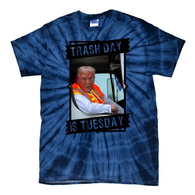 Trump Garbage Truck Trash Day Is Tuesday Tie-Dye T-Shirt