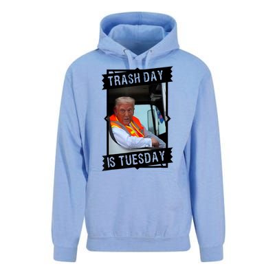 Trump Garbage Truck Trash Day Is Tuesday Unisex Surf Hoodie