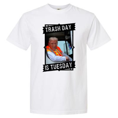 Trump Garbage Truck Trash Day Is Tuesday Garment-Dyed Heavyweight T-Shirt