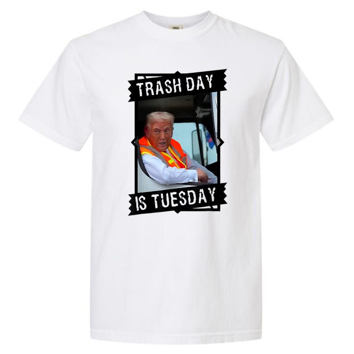 Trump Garbage Truck Trash Day Is Tuesday Garment-Dyed Heavyweight T-Shirt