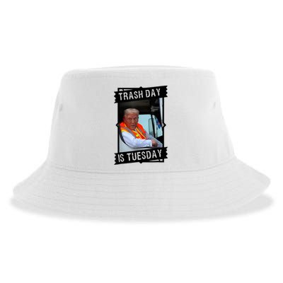 Trump Garbage Truck Trash Day Is Tuesday Sustainable Bucket Hat