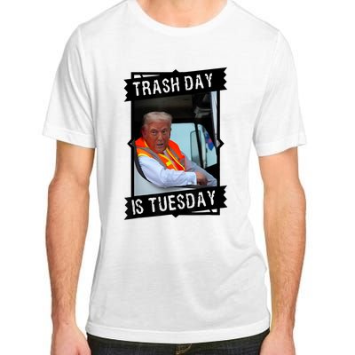 Trump Garbage Truck Trash Day Is Tuesday Adult ChromaSoft Performance T-Shirt