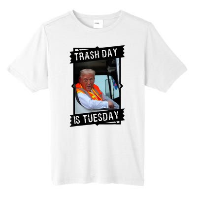 Trump Garbage Truck Trash Day Is Tuesday Tall Fusion ChromaSoft Performance T-Shirt