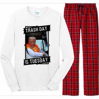 Trump Garbage Truck Trash Day Is Tuesday Long Sleeve Pajama Set