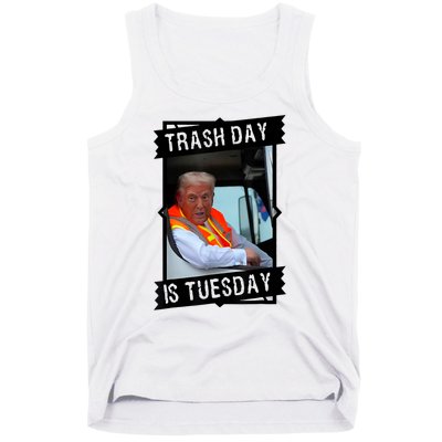 Trump Garbage Truck Trash Day Is Tuesday Tank Top