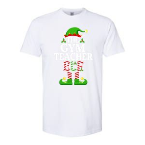 The Gym Teacher Elf Gift Funny Christmas Family Matching Gift Softstyle CVC T-Shirt