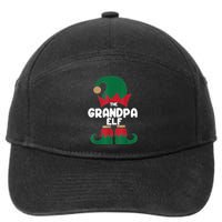 The Grandpa The Dog Dad Elf Christmas Shirts Matching Family 7-Panel Snapback Hat