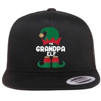 The Grandpa The Dog Dad Elf Christmas Shirts Matching Family Flat Bill Trucker Hat